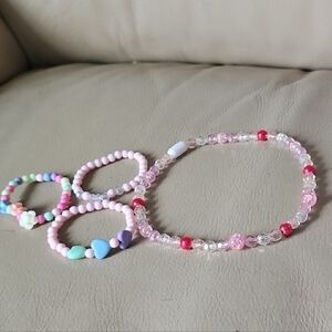 Colorful Kids Beaded Bracelet Set